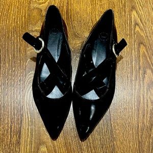 Adolfo Dominguez patent leather flats